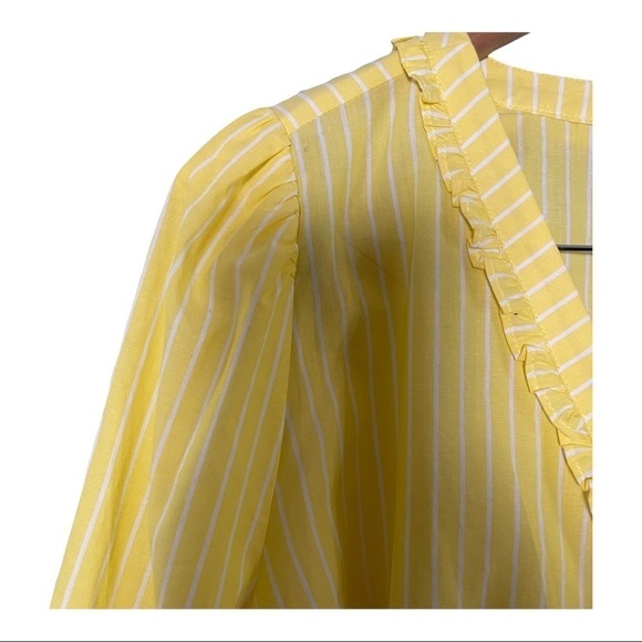 Court & Rowe yellow striped long sleeve top - Picture 4 of 6
